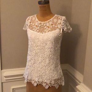 VILA Tops - Villa Milano white lace shirt and camisole VILA Tops - Villa Milano white lace shirt and camisole